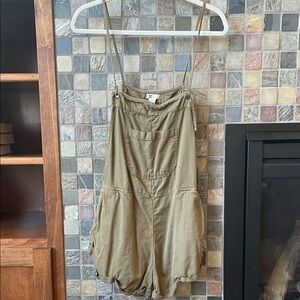 Green Romper with Adjustable Straps